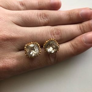 Ann Taylor LOFT Square Gemstone Earring Studs